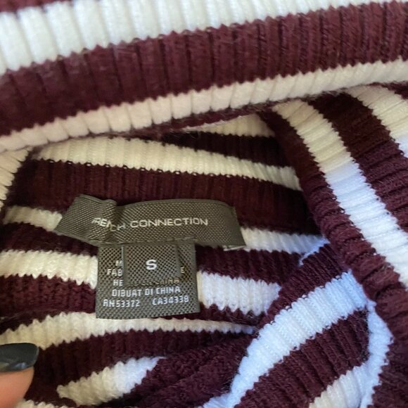 french Connection BNWT Cowl Stripe Ribbed Sweater - Picture 8 of 12